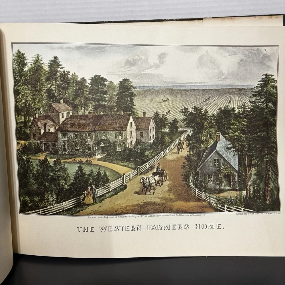 Currier And Ives America Hard Cover 80 Color Prints 1952 Colin Simkin